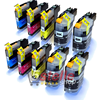 KIT 10 CARTUCCE COMPATIBILI CON BROTHER LC123 NERO+COLORI