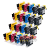 KIT 20 CARTUCCE COMPATIBILI CON BROTHER LC985 NERO+COLORI