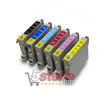 KIT 6 CARTUCCE COMPATIBILI CON EPSON T0481 T0482 T0483 T0484 T0485 T0486 (T0487) NERO+COLORI