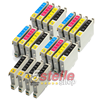 KIT 20 CARTUCCE COMPATIBILI EPSON T0551 T0552 T0553 T0554 (T0556)