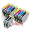 KIT 10 CARTUCCE COMPATIBILI CON EPSON T0711 T0712 T0713 T0714 (T0715) NERO+COLORI