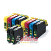 KIT 10 CARTUCCE COMPATIBILI CON EPSON T1291 T1292 T1293 T1294 (T1295) NERO+COLORI
