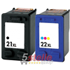 BIPACK CARTUCCE XL COMPATIBILI CON HP 21XL NERO C9351CE +  22XL COLORE C9352CE