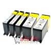 KIT 5 CARTUCCE PER LEXMARK 100XL REMAN 