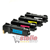 MULTIPACK 4 TONER NERO + COLORI PER XEROX PHASER 6140 6140N 6140DN 6140VDN 6140VN CARTUCCE REMAN