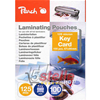 PEACH 100 POUCHES UNIVERSALI PER PLASTIFICATRICE A CALDO F.TO PORTA BADGE 7X10 CM 125 MICRON