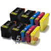KIT 10 CARTUCCE XL COMPATIBILI CON EPSON 27XL T2711 T2712 T2713 T2714 NERO+COLORI
