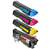 MULTIPACK 4 TONER NERO + COLORI PER KYOCERA ECOSYS P6026CDN M6026CDN M6026CIDN M6526CDN M6526CIDN FS C2026MFP C2126MFP C2526MFP C2626MFP C5250DN CARTUCCE TK-590 REMAN