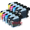 KIT 10 CARTUCCE COMPATIBILI CON BROTHER LC223 NERO+COLORI