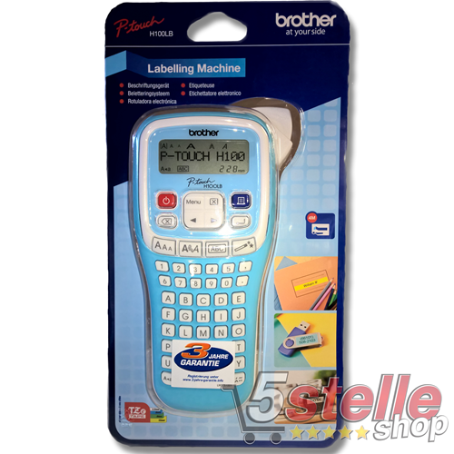 5 Stelle Shop  ETICHETTATRICE PORTATILE STAMPANTE ETICHETTE BROTHER  P-TOUCH H100LB