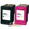 BIPACK CARTUCCE XL COMPATIBILI CON HP 301XL NERO CH563EE + COLORE CH564EE