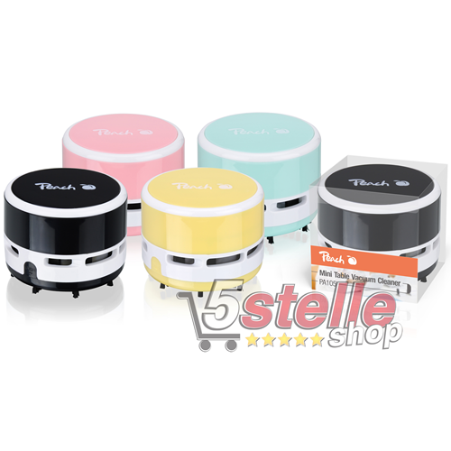 5 Stelle Shop  MINI ASPIRAPOLVERE ASPIRABRICIOLE PORTATILE DA TAVOLA PEACH  PA105 A BATTERIE (NERO) (NERO)