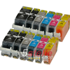 KIT 12 CARTUCCE COMPATIBILI CANON PGI-525BK CLI-526BK CLI-526C CLI-526M CLI-526Y CLI-526GY