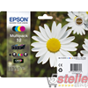 MULTIPACK 4 CARTUCCE ORIGINALI EPSON T1806 SERIE MARGHERITA