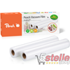 ROTOLO PELLICOLA CM 28 x 3 MT PER MACCHINA SOTTOVUOTO PEACH PH100 90 MICRON CONF. 2 PZ