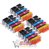 KIT 20 CARTUCCE PER CANON PGI-570BK CLI-571BK CLI-571C CLI-571M CLI-571Y ALTA CAPACITÀ REMAN