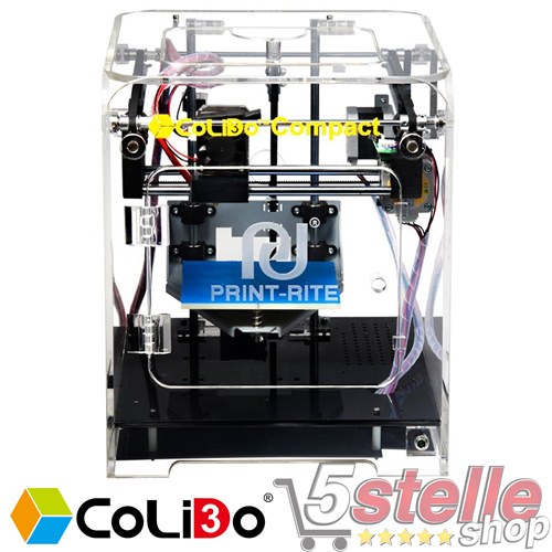 STAMPANTE 3D CoLiDo Compact VOLUME STAMPA 13x13x13 cm FILAMENT PLA 500gr INCLUSO 