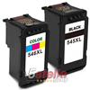 BIPACK CARTUCCE PER CANON NERO PG-545XL + COLORE CL-546XL REMAN