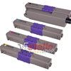 MULTIPACK 4 TONER XL PER OKI C332DN C332DNW MC363DN MC363DNW NERO + COLORI CARTUCCE REMAN