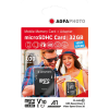 MEMORY CARD MICRO SDHC AGFA PHOTO - 32 GB - UHS-I CLASSE 10 A1 VELOCITA' FINO A 80Mb/s - ADATTATORE SD INCLUSO