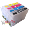 KIT 4 CARTUCCE RICARICABILI EPSON T2711 T2712 T2713 T2714 (T2715) AUTORESETTANTI