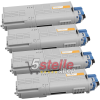 MULTIPACK 4 TONER COMPATIBILI PER OKI C532DN C542DN MC563DN MC573DN CARTUCCE NERO+COLORI