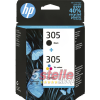 BIPACK NERO + COLORE CARTUCCE ORIGINALI HP 305 1x 3YM61AE + 1x 3YM60AE