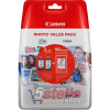 VALUE PACK CARTUCCE CANON ORIGINALE NERO PG-545XL + COLORE CL-546XL + 50 FOGLI 10x15CM CARTA DA FOTO GLOSSY LUCIDA