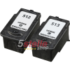 BIPACK CARTUCCE COMPATIBILI CON CANON PG-512 NERO + CL-513 COLORE 2969B001/2971B001