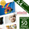 CARTA FOTOGRAFICA A4 PREMIUM FOTO GLOSSY LUCIDA 240 GR. INKJET 9600 DPI 210x297 MM CONF. 50 FOGLI