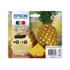 MULTIPACK 4 CARTUCCE INCHIOSTRI ORIGINALI EPSON 604 SERIE ANANAS NERO + COLORI