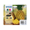 MULTIPACK 4 CARTUCCE INCHIOSTRI ORIGINALI EPSON 604XL SERIE ANANAS NERO XL + COLORI XL