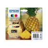 MULTIPACK 4 CARTUCCE INCHIOSTRI ORIGINALI EPSON 604 SERIE ANANAS NERO XL + COLORI STANDARD