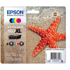 MULTIPACK 4 CARTUCCE INCHIOSTRI ORIGINALI EPSON 603XL SERIE STELLA MARINA NERO XL + COLORI XL