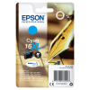 CARTUCCIA EPSON ORIGINALE CIANO T1632 ALTA CAPACITA' SERIE PENNA E CRUCIVERBA