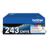 MULTIPACK 4 TONER NERO+COLORI ORIGINALI PER BROTHER HL-L3210CW L3230CDW L3270CDW DCP-L3510CDW L3550CDW MFC-L3710CW L3730CDN L3750CDW L3770CDW CARTUCCE TN-243CMYK