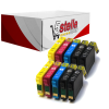 KIT 10 CARTUCCE XL COMPATIBILI CON EPSON 16XL  T1631 T1632 T1633 T1634 (T1636) NERO+COLORI