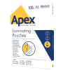 APEX FELLOWES 100 POUCHES A3 FOGLI UNIVERSALI PER PLASTIFICATRICE A CALDO 30x42 CM 125 MICRON