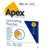 APEX FELLOWES 100 POUCHES A3 FOGLI UNIVERSALI PER PLASTIFICATRICE A CALDO 30x42 CM 75 MICRON