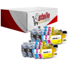 KIT 10 CARTUCCE XL COMPATIBILI CON BROTHER LC-422XL LC422XLVAL NERO+COLORI