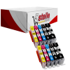 KIT 10 CARTUCCE XXL COMPATIBILI CON CANON PGI-580BK CLI-581BK CLI-581C CLI-581M CLI-581Y NERO+COLORI