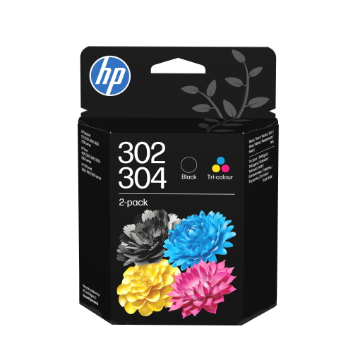 BIPACK CARTUCCE ORIGINALI HP 302/304 B82L1AE/X4D37AE/3JB05AE 1x NERO B7RT7AE/F6U65AE/N9K06AE + 1x COLORE B7RT6AE/F6U65AE/N9K05AE