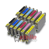 KIT 12 CARTUCCE COMPATIBILI CON EPSON T0481 T0482 T0483 T0484 T0485 T0486 (T0487) NERO+COLORI