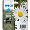 CARTUCCIA EPSON ORIGINALE CIANO T1812 XL ALTA CAPACITÀ SERIE MARGHERITA